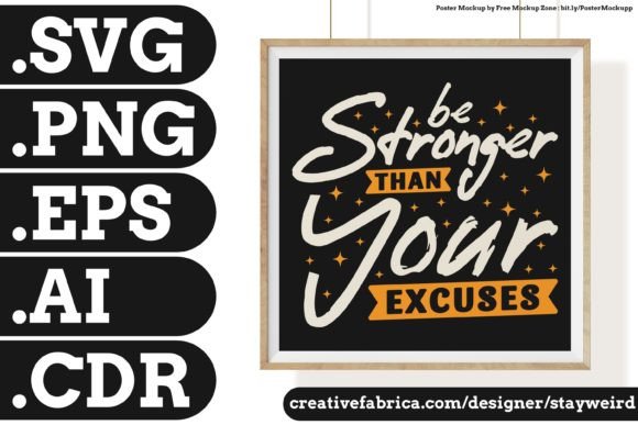 Review: BE STRONGER Quote SVG for Embroidery