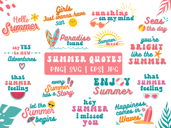 Review: Summer Quote SVG Bundle 15 Quotes for Embroidery