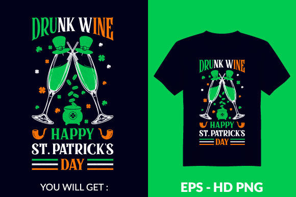 Reviewing St Patrick s Day T-shirt Design V11 for Embroidery