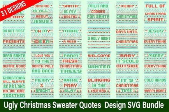 Reviewing the Ugly Christmas Sweater Quote SVG Bundle